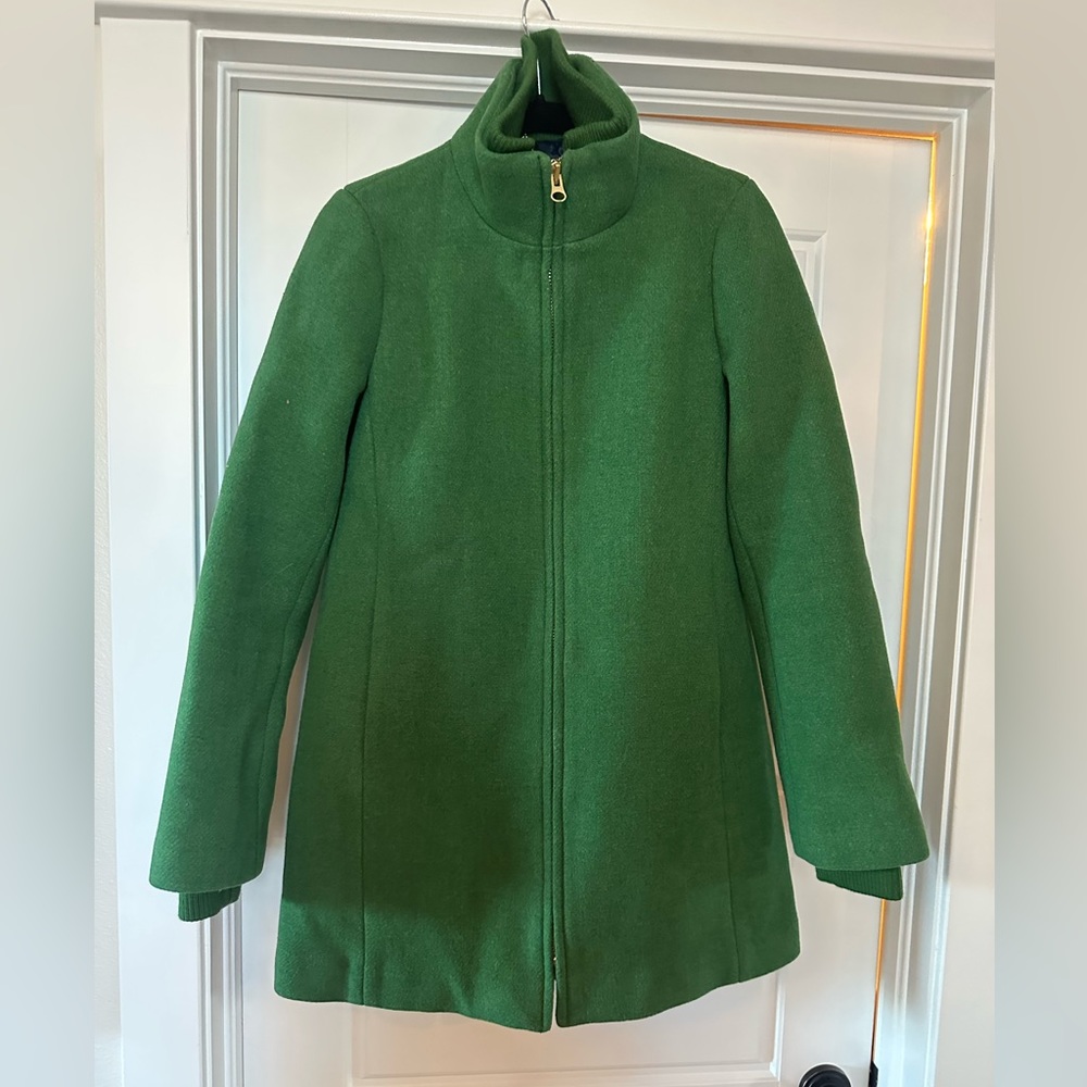 J.Crew Cocoon Coat in Italian stadium cloth